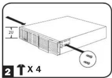 Tripp Lite BP48V60RT-3U - Montaje de 2 postes (Telecomunicaciones) - 2