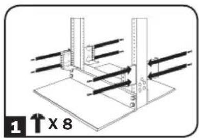 Tripp Lite BP48V60RT-3U - 2-Post (Telecom) Mounting - 1