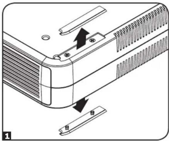 Diagram showing a device's internal structure with labeled parts and directional arrows indicating assembly or movement.