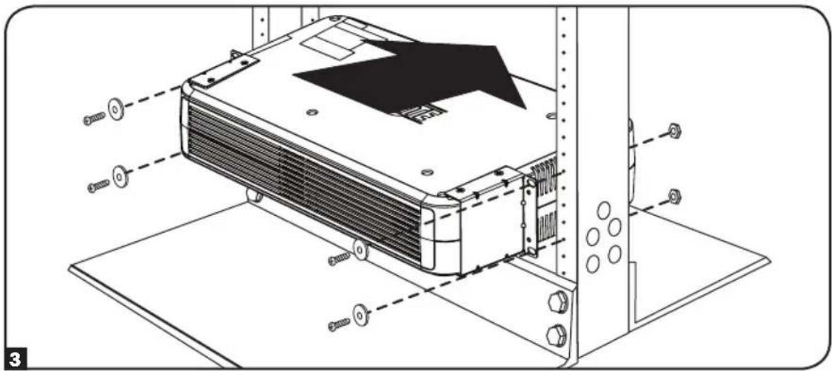 Technical diagram of an air conditioning unit with screw fasteners and mounting bracket (no text or labels)