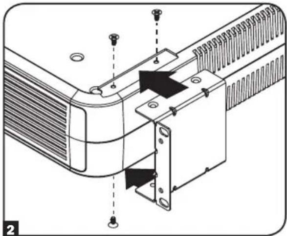 Technical diagram of a mechanical assembly with mounting holes and a central component (no text or symbols)