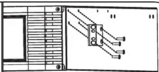 Technical line drawing of a mechanical or electrical component with no visible text, numbers, or symbols.