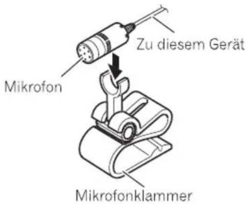 Zu diesem Gerät Mikrofon Mikrofonklammer