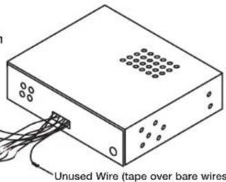 Unused Wire (tape over bare wires)
