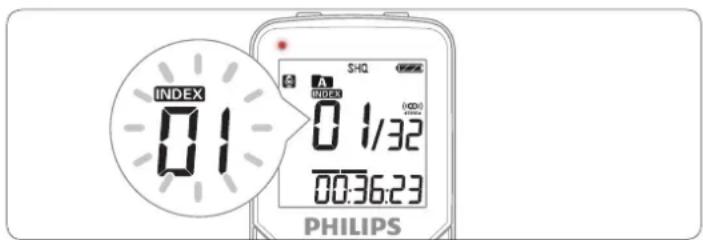 INDEX 01 01/32 00:36:23 PHILIPS SHQ