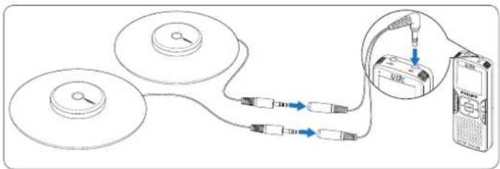 PHILIPS Voice Tracer LFH0884 - Connectez et positionnez les microphones de réunion à 360° (LFH0898 uniquement) - 1
