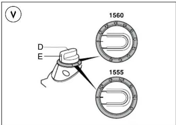 D E 1560 1555