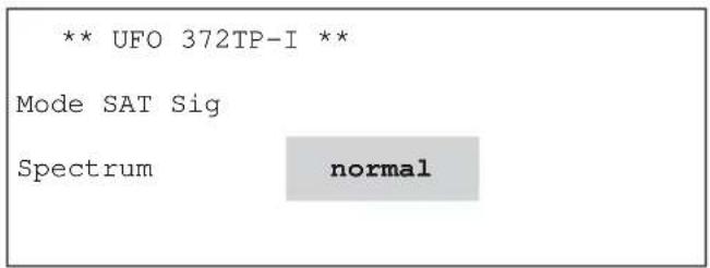 ** UFO 372TP-I ** Mode SAT Sig Spectrum normal