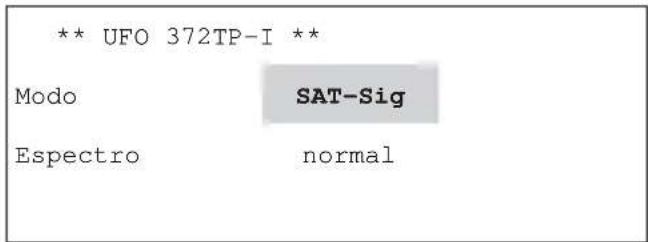 ** UFO 372TP-I ** Modo SAT-Sig Espectro normal