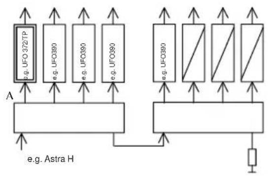 graph TD subgraph LeftPanel A1["•e.g. UFO 372/TP"] --> A2["A"] A2 --> A3["•e.g. UFO390"] A3 --> A4["•e.g. UFO390"] A4 --> A5["•e.g. UFO390"] A5 --> A6["•e.g. UFO390"] end subgraph RightPanel B1["•e.g. UFO390"] --> B2["•e.g. UFO390"] B2 --> B3["•/×"] B3 --> B4["•/×"] B4 --> B5["•/×"] B5 --> B6["•/×"]…