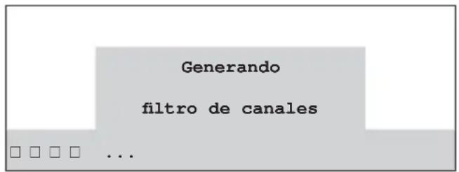 Generando filtro de canales ...