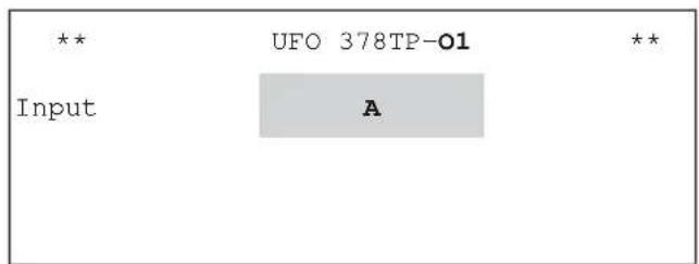 ** Input UFO 378TP-01 A