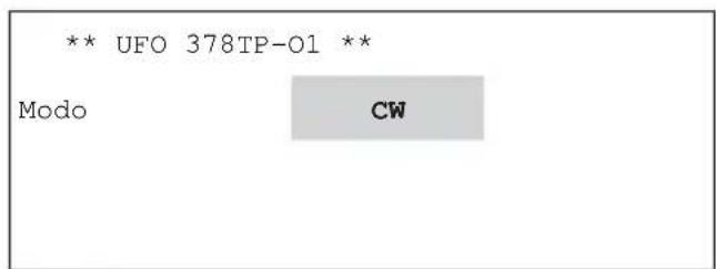 ** UFO 378TP-01 ** Modo CW