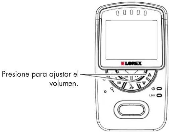Presione para ajustar el volumen.