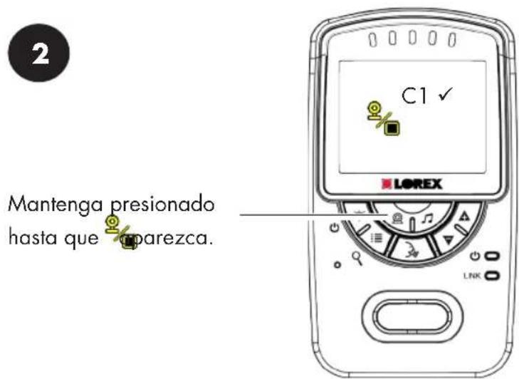 2 C1 ✓ Mantenga presionado hasta que aparezca. LOREX LINK