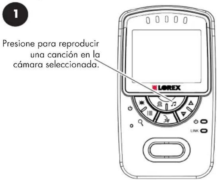 Presione para reproducir una canción en la cámara seleccionada. LOREX LINK