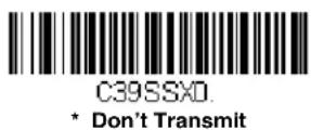 HONEYWELL Granit 1280i - Code 39 Start/Stop Characters - 2