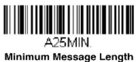 HONEYWELL Granit 1280i - Straight 2 of 5 IATA Message Length - 1