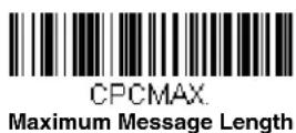 HONEYWELL Granit 1280i - China Post (Hong Kong 2 of 5) Message Length - 2