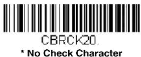 HONEYWELL Granit 1280i - Codabar Check Character - 1