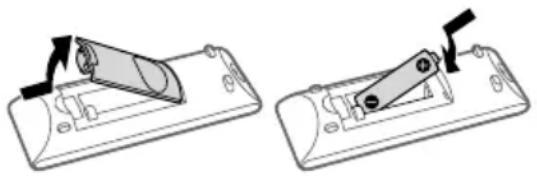 SONY MHC-ECL99BT - Batterijen plaatsen - 1