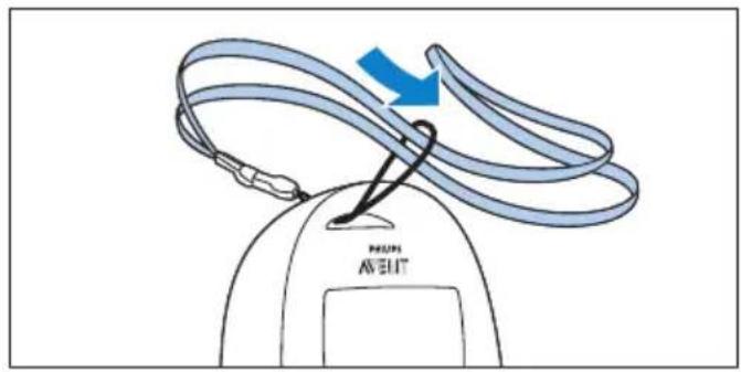 PHILIPS Avent SCD565 - Bevestigen van het nekkoord - 2