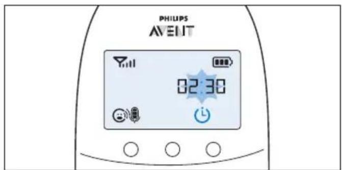 PHILIPS Avent SCD565 - Indstilling og brug af madningstimer - 1