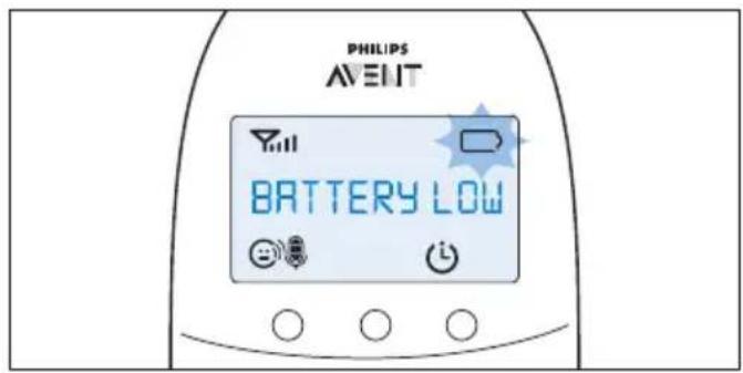PHILIPS AVELIT BATTERY LOW