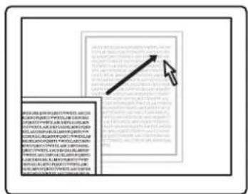 Scanned document page with Chinese text and a pointing arrow, likely a diagram or annotation section.