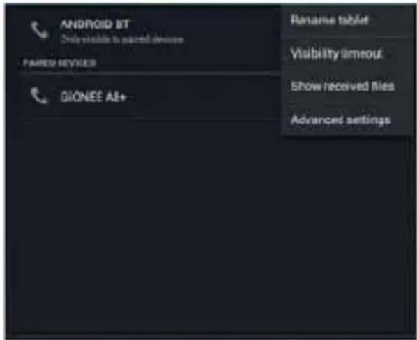 Trevi TAB 7 3G T8 - Ajustes de Bluetooth - 3