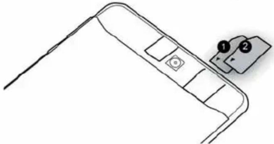 Trevi TAB 7 3G T8 - INSERIMENTO DELLE SCHEDE SIM CARD - 1