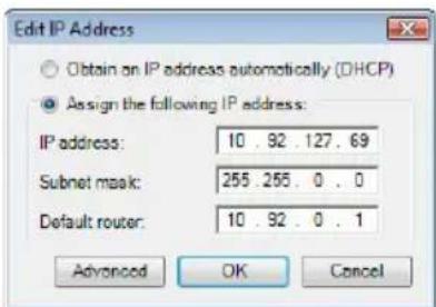 AXIS Q7404 - Eine IP-Adresse einem einzelnen Gerät zuweisen - 1