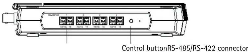 Control buttonRS-485/RS-422 connector