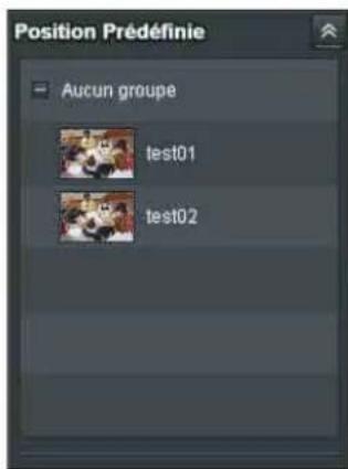 Position Prédéfinie Aucun groupe test01 test02