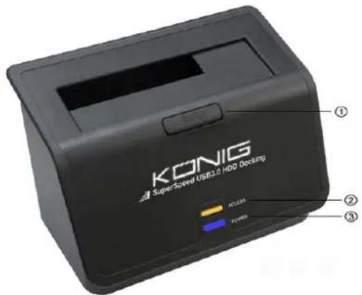 KONIG Super-Speed USB3.0 HDD Decking ① ② ③