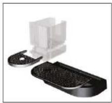 Two electronic devices with textured surfaces, one partially open and the other closed, no visible text or symbols.