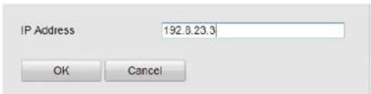 IP Address 192.8.23.3 OK Cancel
