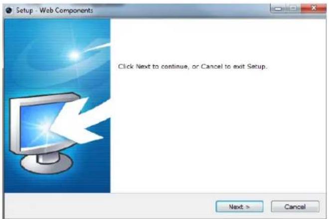 Setup - Web Components Click Next to continue, or Cancel to exit Setup. Next > Cancel