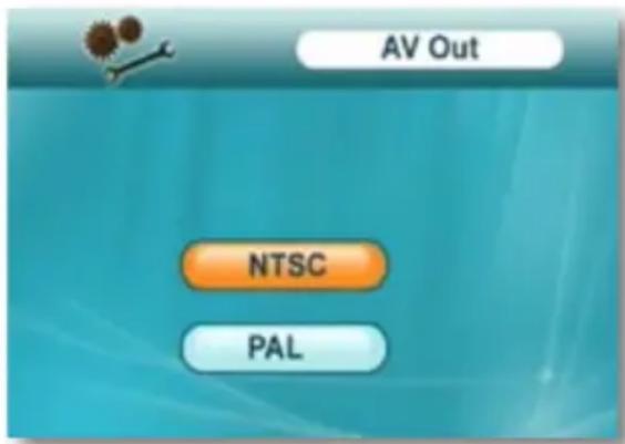 AV Out NTSC PAL