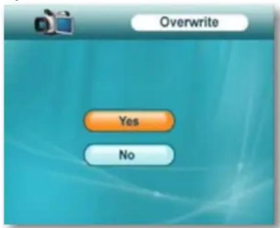 Overwrite Yes No
