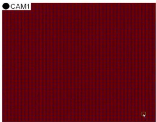 Solid red grid background with a small black circular marker labeled 'CAM1' in the top-left corner (no other text or symbols)