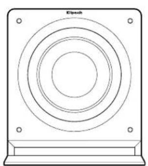 Technical line drawing of a circular component labeled 'Kilpesh' at the top, with mounting holes and concentric rings (no text or symbols beyond label)