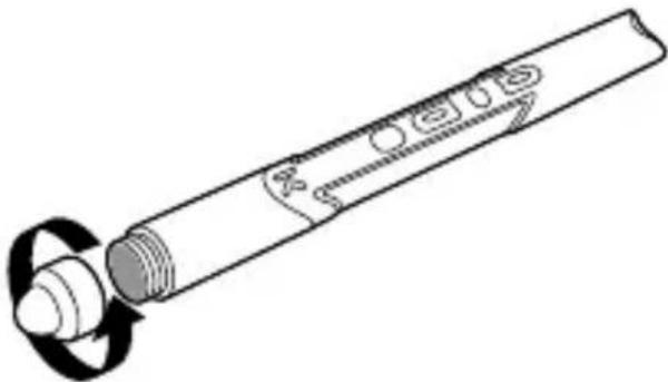 Diagram of a cylindrical device with a ring and base, showing internal components (no text or symbols)