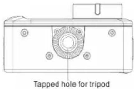 Tapped hole for tripod