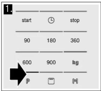 start stop 90 180 360 600 900 kg P M