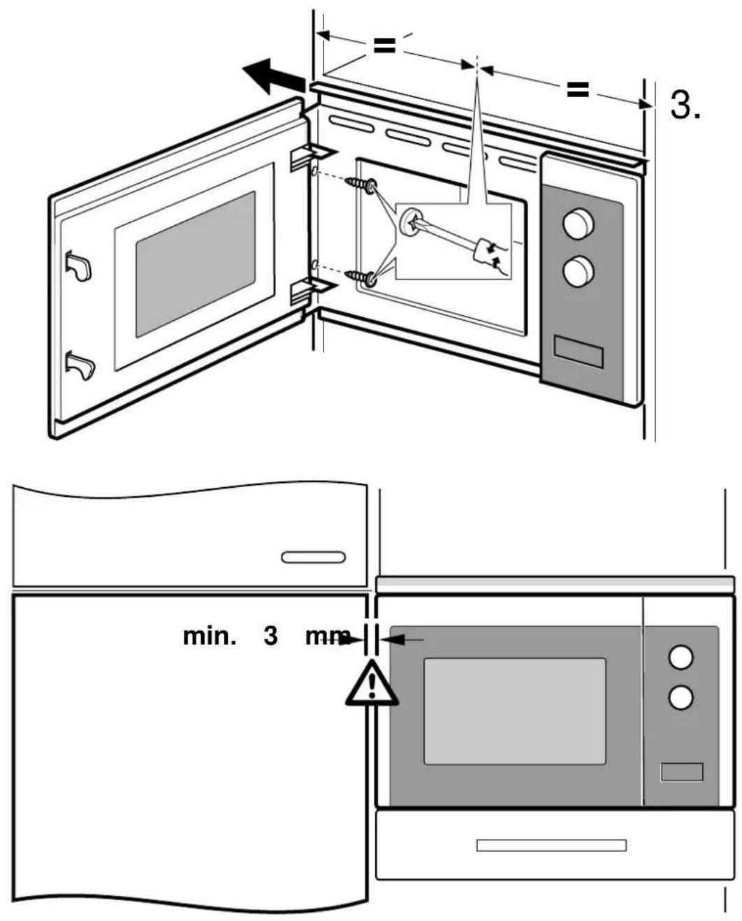 NEFF H11WE60S0G - Installation du four - Fig. 2 - 1