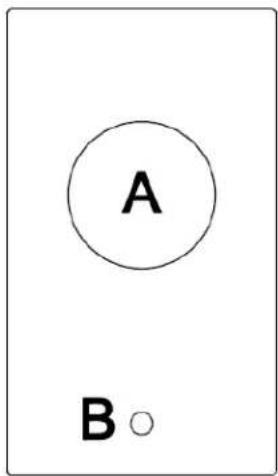 A B ○