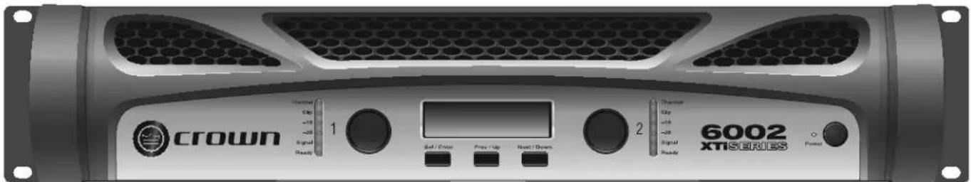 crown 1 Signal Ready 2 6002 XTISERIES Control Circ -15 -35 Signal Ready Back / Enter Prev / Up Next / Drawn Signal Enable Output