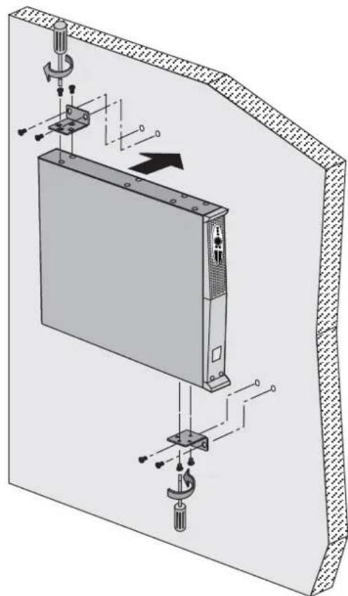 Technical diagram of a server rack assembly with mounting bracket and clamping mechanism (no text or labels)