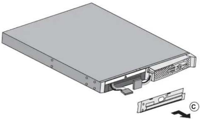 Illustration of a computer drive chassis showing internal components and an external drive (no text or symbols)
